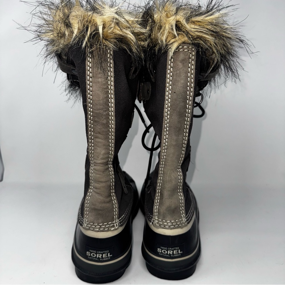 SOREL Joan Of Arctic Faux Fur-Lined Suede Boots US Size 8 Womans water proof - Picture 2 of 8